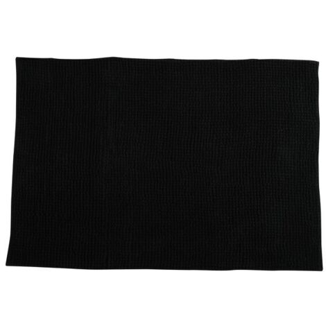 Tapis de bain Microfibre CHENILLE 60x90cm Noir MSV