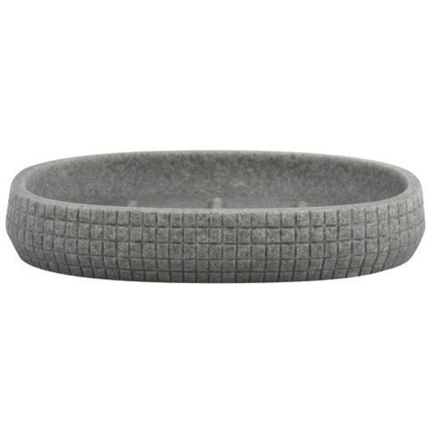 Porte Savon Polyrésine NORDEN Gris Foncé MSV (1/3)