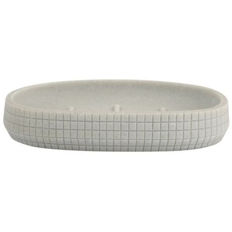 Porte Savon Polyrésine NORDEN Gris Clair MSV (1/3)