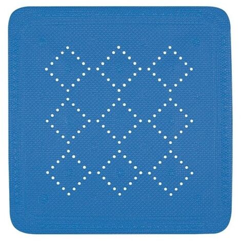 Tapis Fond de douche PVC ALASKA 55x55cm Bleu Electrique Spirella