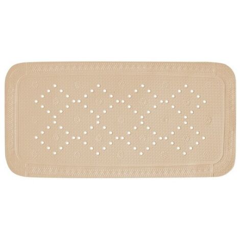 Tapis Fond de baignoire PVC ALASKA 71x36cm Beige Bahamas Spirella (1/4)