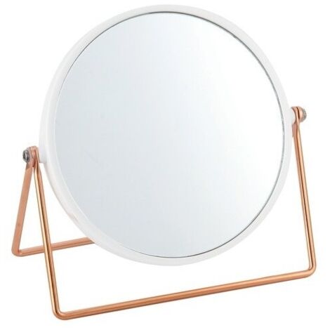 Miroir grossissant sur pied PRETTY Effet Cuivré Blanc MSV