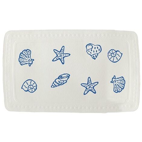 Tapis Fond de baignoire PVC CONCHA 91x36cm Coquillages Spirella (1/3)