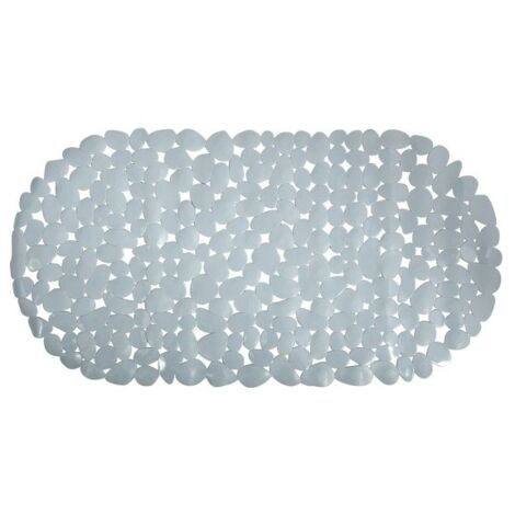 Tapis Fond de baignoire Pvc GALETS 35x68cm Gris MSV