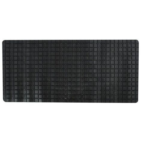 MSV – Tapis antidérapant pour baignoire et douche 36x76cm – Caoutchouc S.B.S. noir – Ventouses pour maintien sécurisé