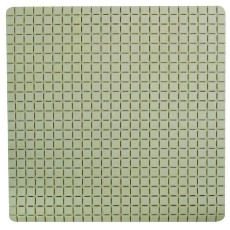 Tapis Fond de douche antidérapant Caoutchouc QUADRO 54x54cm Beige MSV