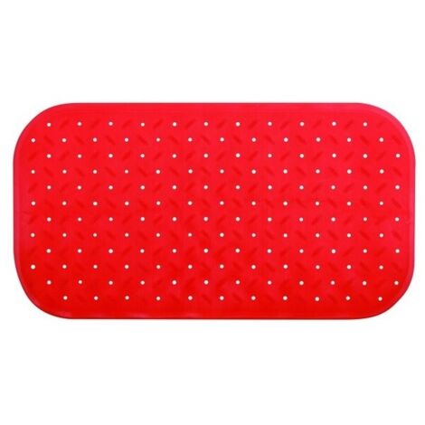 MSV Tapis Fond De Baignoire Antidérapant Caoutchouc 36x65cm Bleu Ciel - Sécurité Et Confort