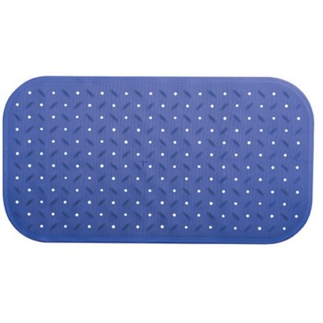Tapis Fond de baignoire antidérapant Caoutchouc CLASS 36x76cm Bleu MSV