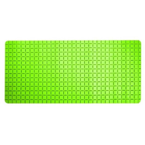 Tapis Fond de baignoire antidérapant Caoutchouc QUADRO 36x76cm Vert MSV