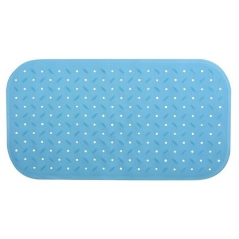 Tapis Fond de baignoire antidérapant Caoutchouc CLASS 36x76cm Bleu Ciel MSV