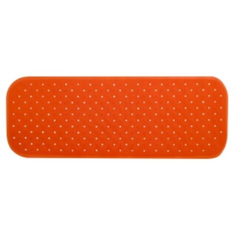 MSV TAPIS FOND DE BAIGNOIRE ANTIDÉRAPANT CAOUTCHOUC CLASS 36X97CM ORANGE