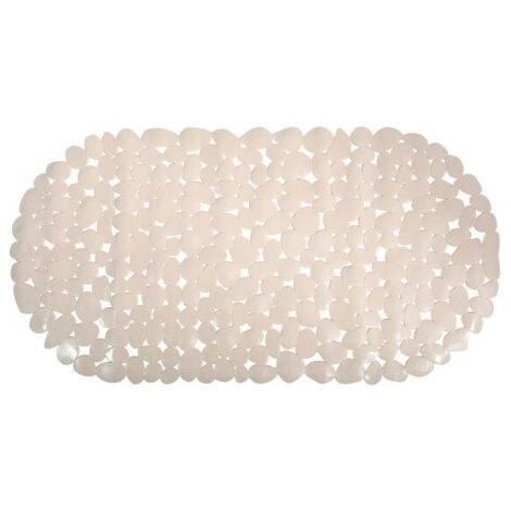 Tapis Fond de baignoire PVC GALETS 39x99cm Beige MSV