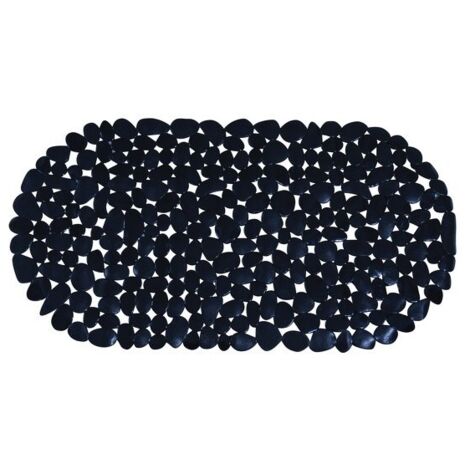 Tapis Fond de baignoire PVC GALETS 39x99cm Noir MSV