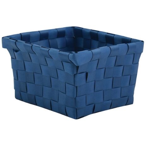 Panier de rangement 14x14x9cm Bleu Marine MSV