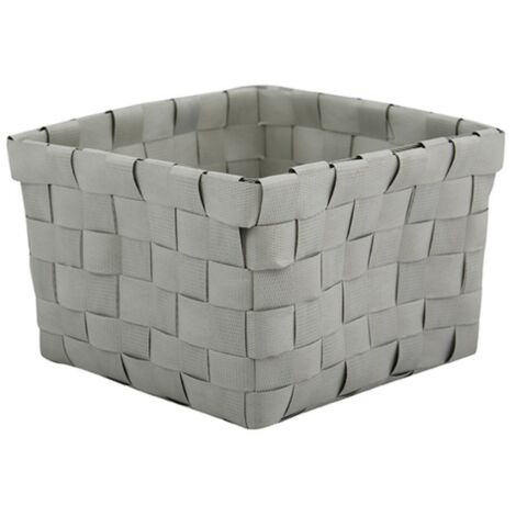 Panier de rangement 14x14x9cm Taupe MSV (1/3)