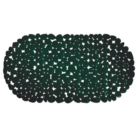 Tapis Fond de baignoire PVC GALETS 35x68cm Vert Foncé MSV