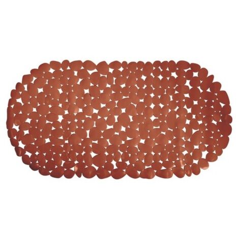 Tapis antidérapant fond de baignoire PVC 35x68cm Terracotta MSV