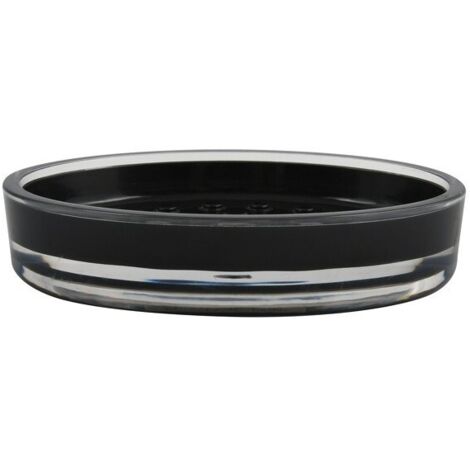 Porte Savon Acrylique TAHITI Noir MSV