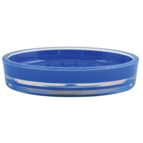 Porte Savon Acrylique TAHITI Bleu MSV (1/2)