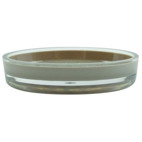 Porte Savon Plastique TAHITI Taupe MSV (1/2)