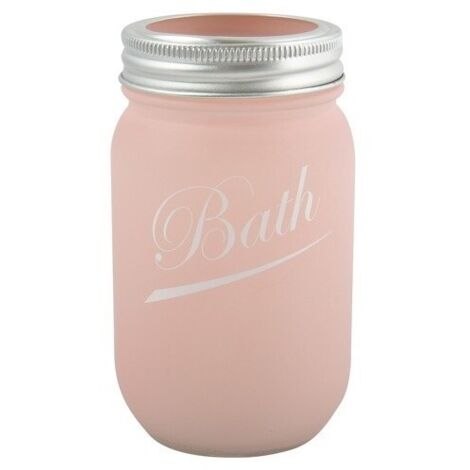 Porte Brosses à dents Verre NASSAU Rose MSV