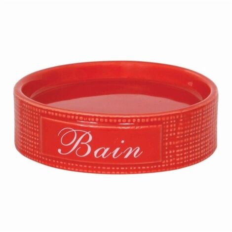 Porte Savon Céramique DINAN Rouge MSV