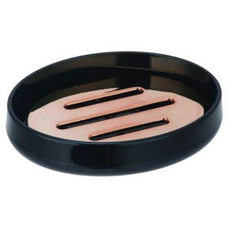 Porte Savon LENA Noir et cuivré MSV (1/3)