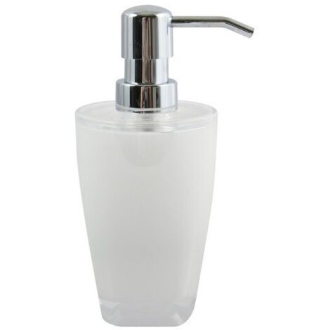 Distributeur de savon acrylique TAHITI Blanc MSV (1/2)