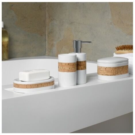 Porte-savon En Porcelaine Motif Cygne Beige à Veines Dorées - Occasion, Bon état