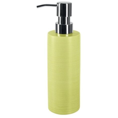 Distributeur de savon Céramique TUBE RIBBED Pistache Spirella (1/3)