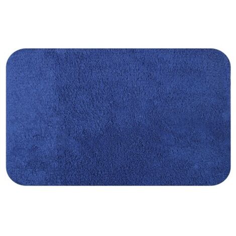 Tapis de bain Coton CAROLINA 60x90cm Bleu Spirella (1/4)