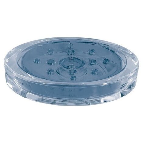 Porte savon Acrylique SYDNEY Bleu transparent Spirella (1/2)