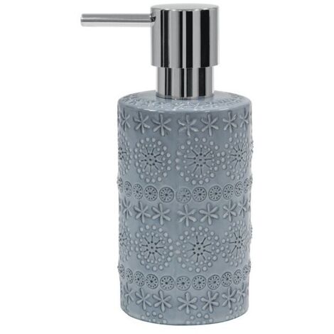 Distributeur de savon Porcelaine RELIEF Gris Spirella