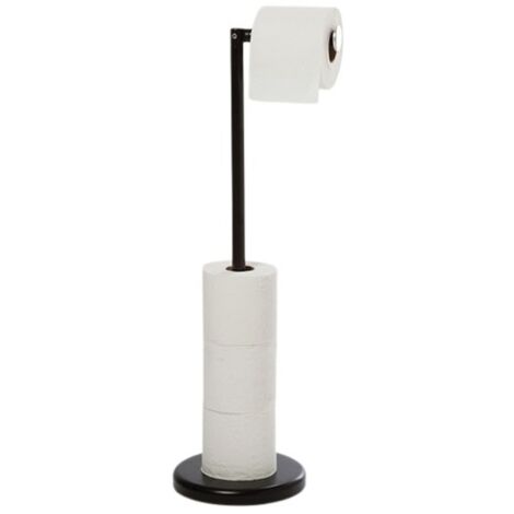 Porte-rouleau de papier toilette sur pied Relaxdays - meuble de toilette  étroit 