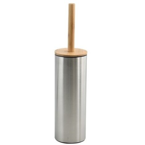 Gobelet En Inox Brossé Spirella - Rangement Salle De Bain, Design épuré, Dimensions 9.5 X 6.5 X 6.5 Cm