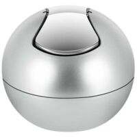 Poubelle à bascule PP BOWL 1L Gris Silver Spirella