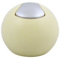 Poubelle à bascule BOWL MATT 1L Jaune mat Spirella