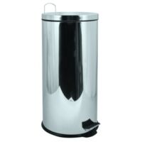 Poubelle à pédale de cuisine Inox Miroir 30L Inox MSV