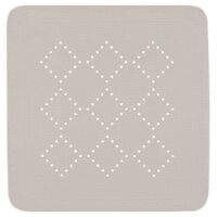 Tapis Fond de douche PVC ALASKA 55x55cm Taupe Spirella