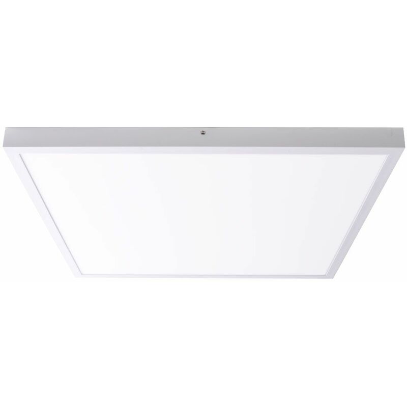 Lámpara De Techo panel led cuadrado alu foco blanco iluminación sala trabajo paulmann 706.47 70647 montaje en superficie lunar redondo 27.4w luz 3000k mate 600x600 mm 230v