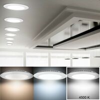 Panel LED de 8 vatios, iluminación blanca neutra, foco empotrable de aluminio, lámpara de sala de estar, oficina, redonda V-Tac4822