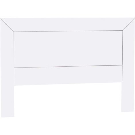 Kynus -Lacado Cabecero Somier 150 , Madera de Pino Maciza Y MDF color Blanco Lacado , Medida 100x160x2 cm (Alto/Ancho/Fondo)