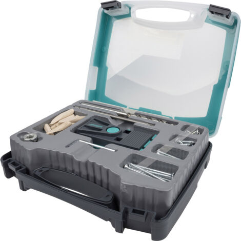 wolfcraft I Undercover-Jig-Set TX I 4642100 I Komplettsets für unsichtbare Verschraubungen, 55-tlg., I Bohrhilfe I Dübelhilfe