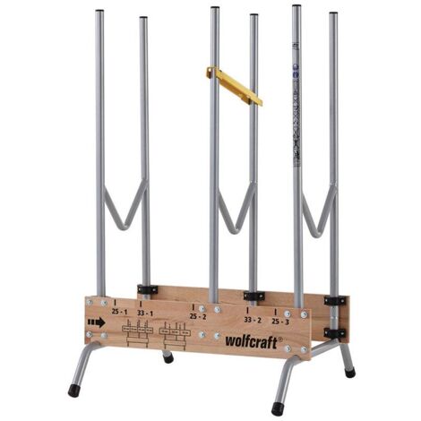 wolfcraft I Sägebock I 5121000 I stabiler Holzbock zum schnellen Zuschneiden von Brennholz, Tragkraft 150 kg I Holzschneidebock I Schneidebock