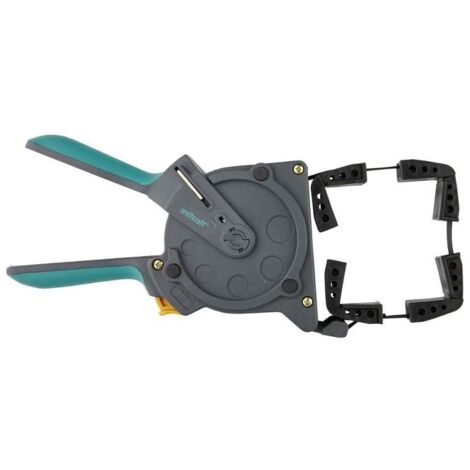 wolfcraft I Einhand-Rahmenbandspanner I 3681000 I Zugkraft 25 kg, Bandlänge 5 m I Bandspanner I Spannhilfe I Spannwerkzeug