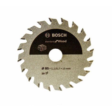 x für 85 Zähne, für Professional 15 Optimiert Bosch Holz, mm, x Akku- 1.1 20 Kreissägeblatt