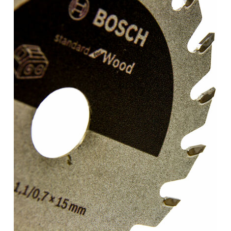 Bosch Professional Kreissägeblatt 85 x 20 für 15 x mm, Akku- Zähne, Optimiert für Holz, 1.1