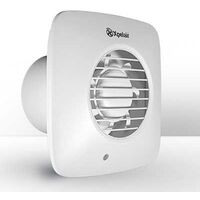 Xpelair DX100PIRS Square PIR Control Extractor Fan with Wall Kit (93030AW)