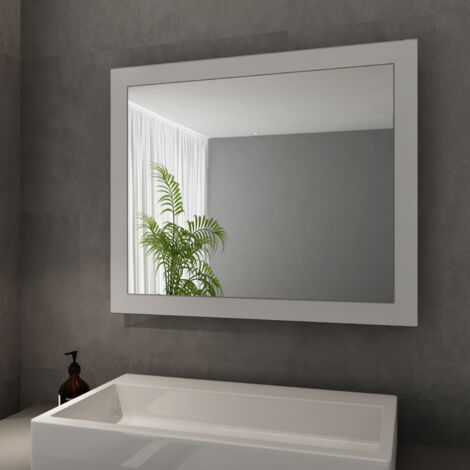 SONNI Espejo de baño LED espejo de pared para baño IP44 60x50cm