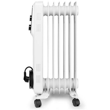 Elettroradiatore A Olio Plein Air ERC2-1507 – 7 Elementi, 1500W, 3 Livelli Di Potenza, Termostato Regolabile, Ruote 360°